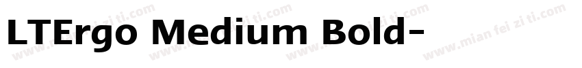 LTErgo Medium Bold字体转换